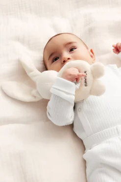 Baby white ribbed bodysuit