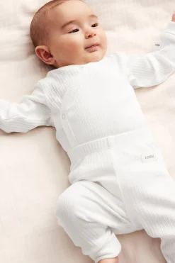 Baby white ribbed bodysuit