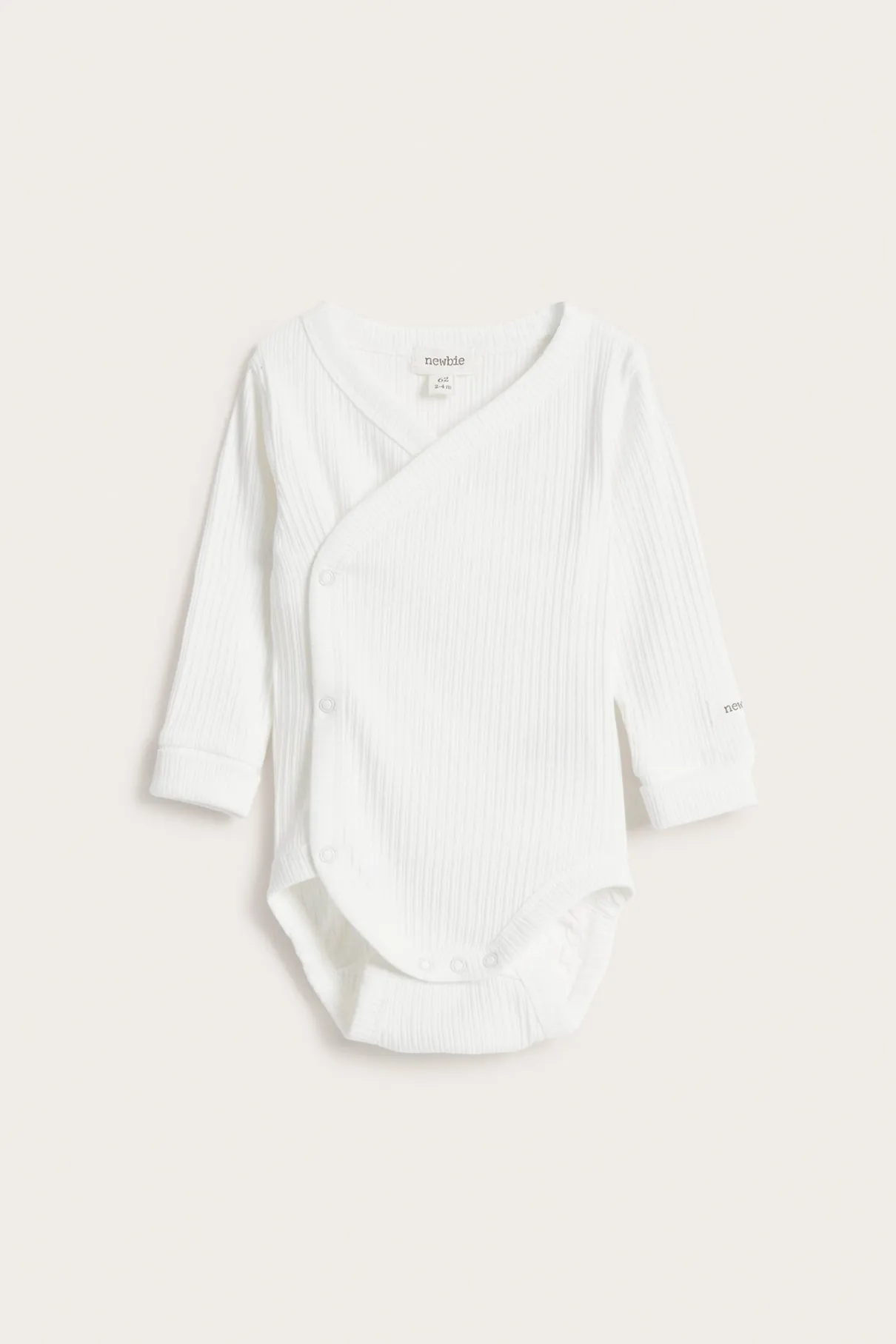 Baby white ribbed bodysuit