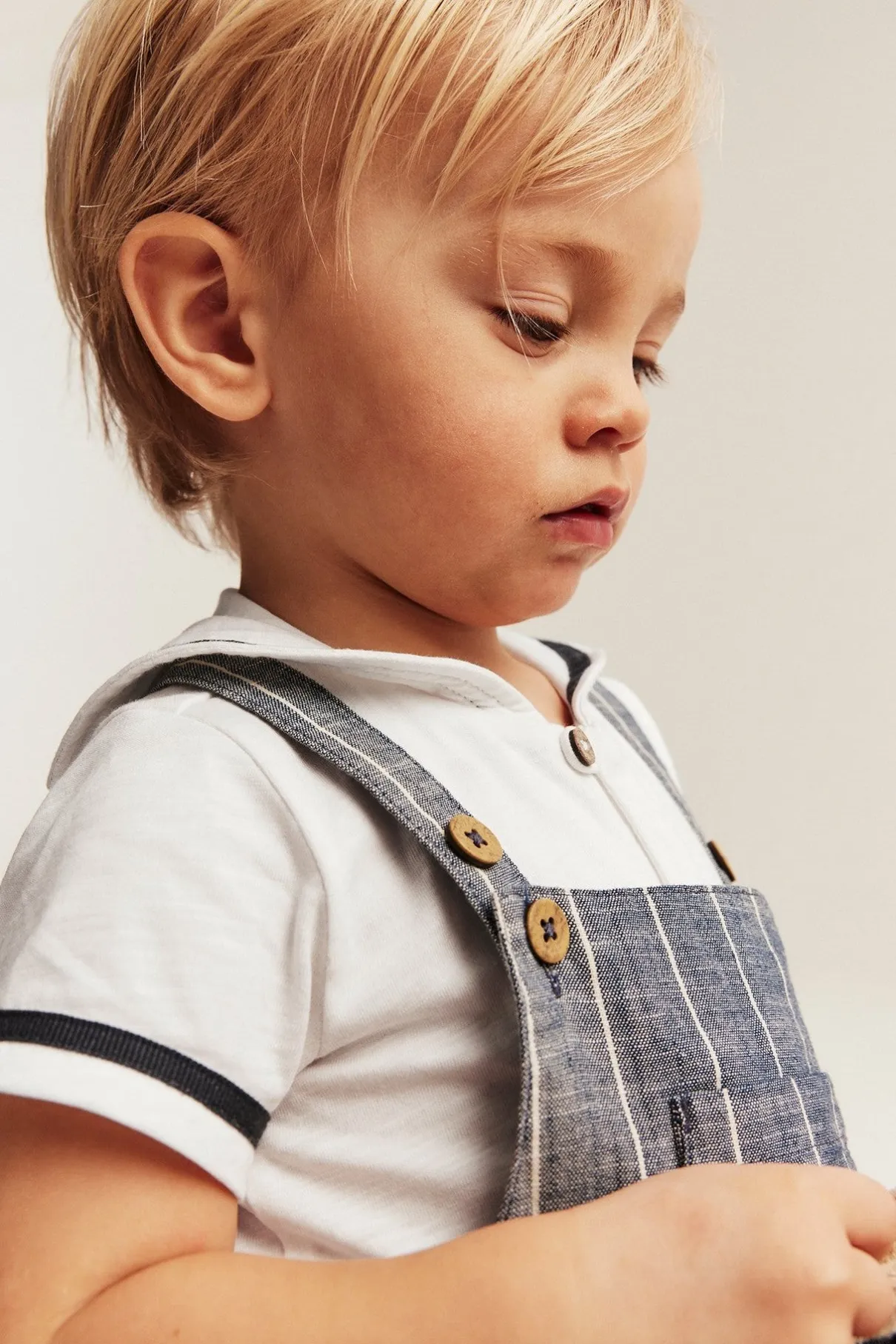 Baby white short sleeve sailor bodysuit