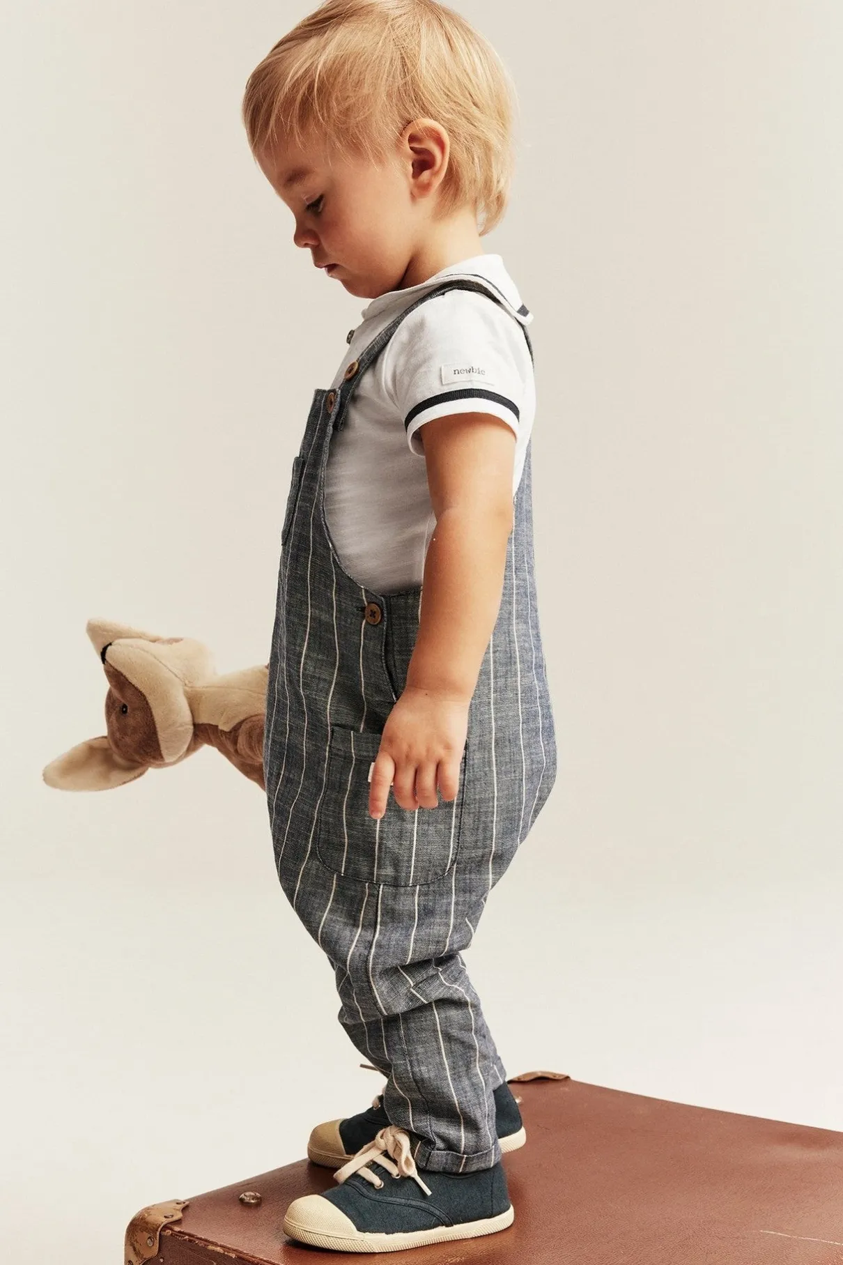 Baby white short sleeve sailor bodysuit