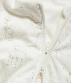 Baby white sleeping bag