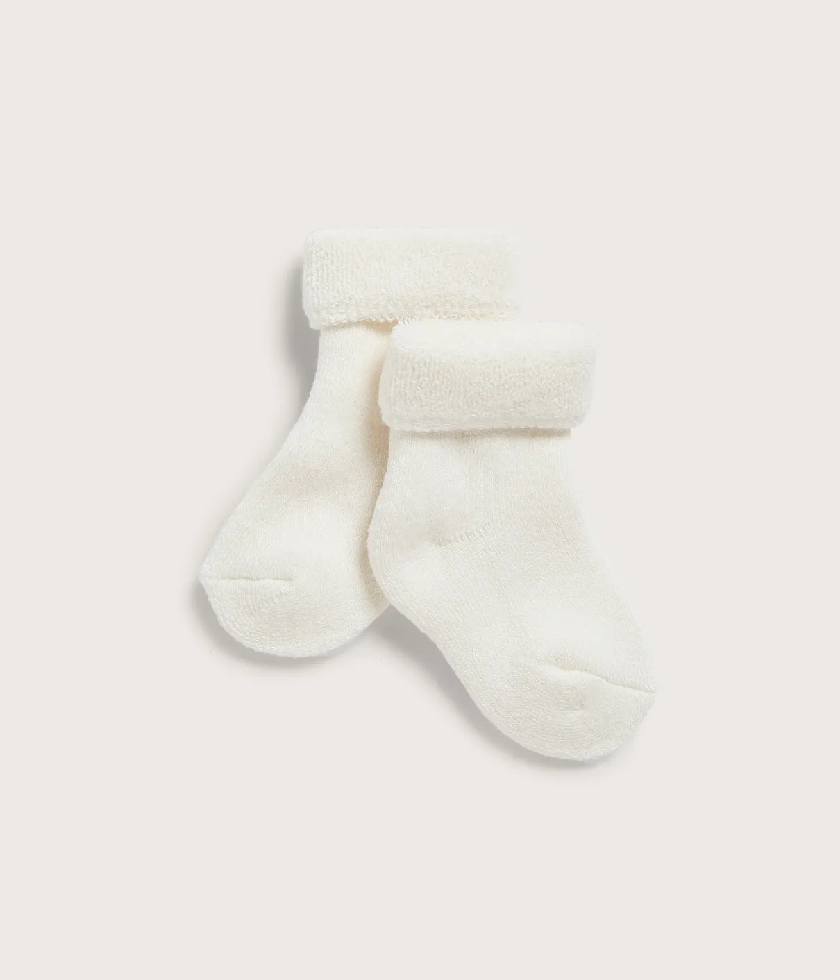 Baby white socks 2pk
