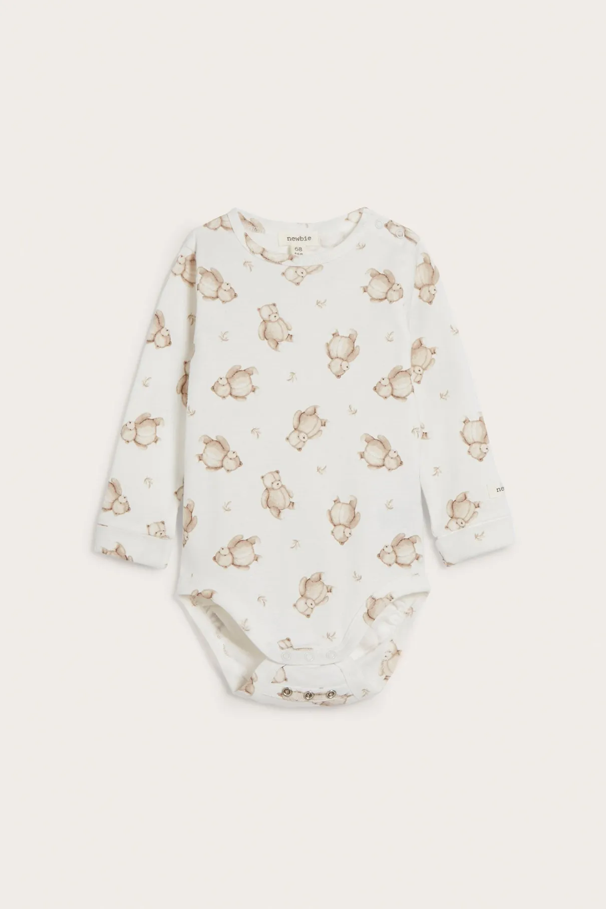 Baby white teddy bodysuit