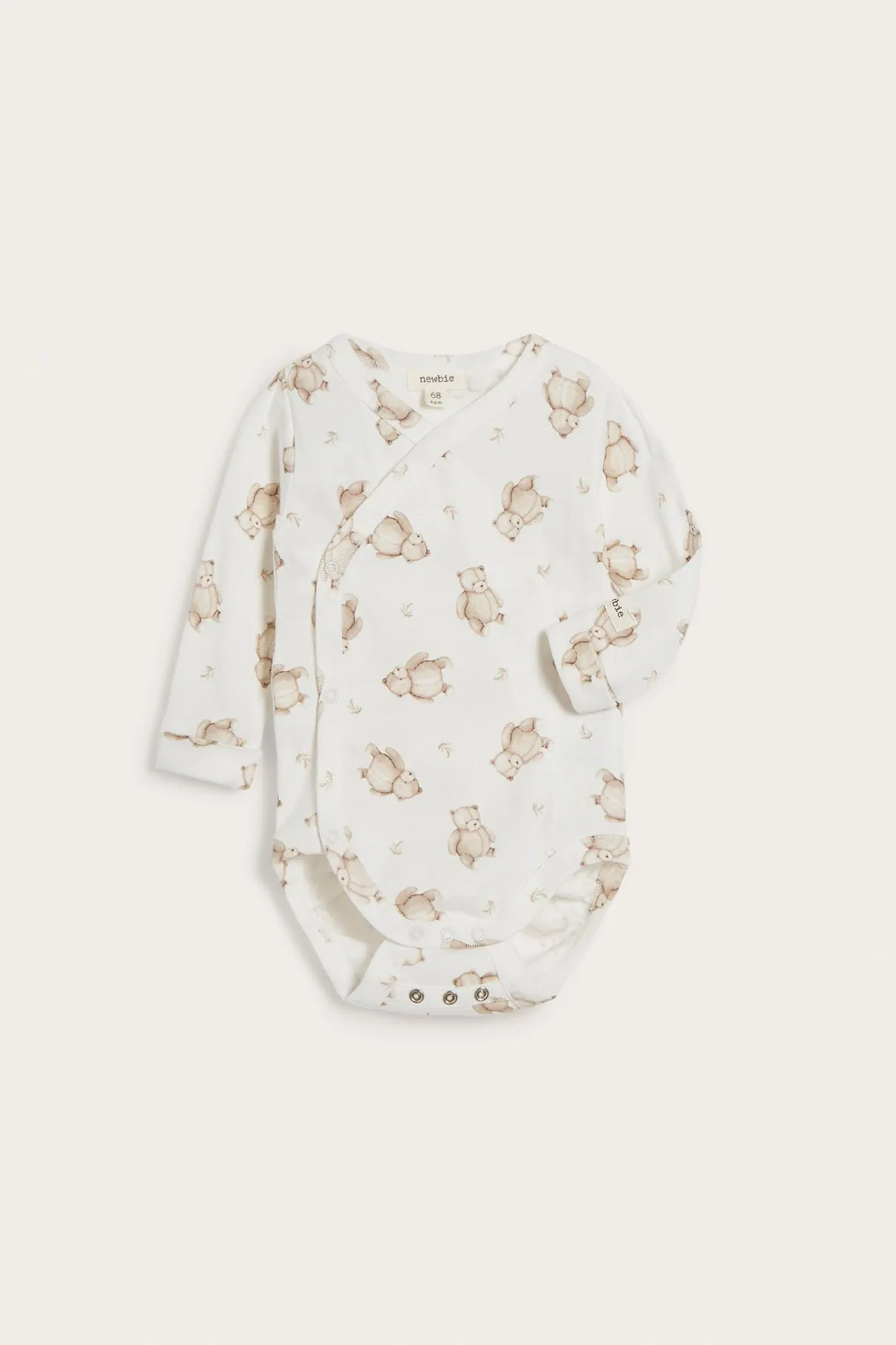 Baby white teddy bodysuit