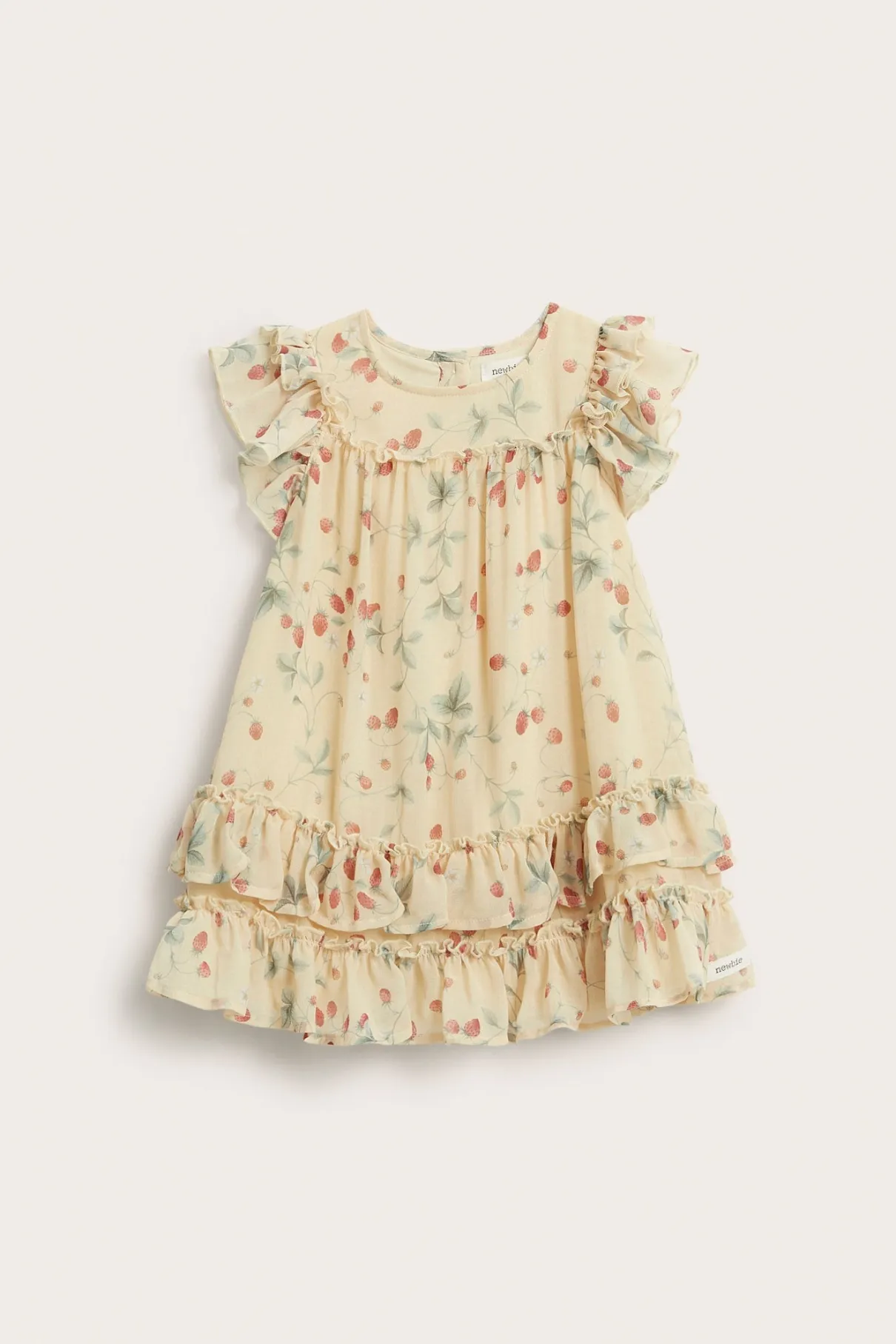 Baby wild strawberry chiffon dress