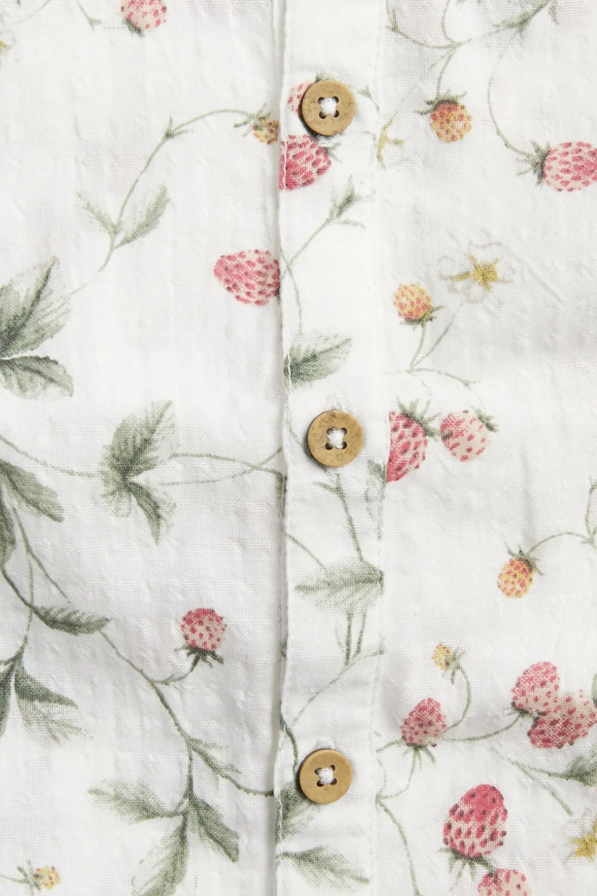 Baby wild strawberry print romper