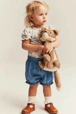 Baby woven denim shorts
