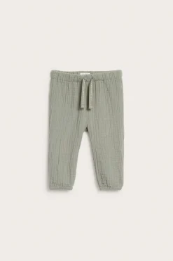 Baby woven muslin trousers