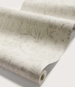Forest Friends beige wallpaper