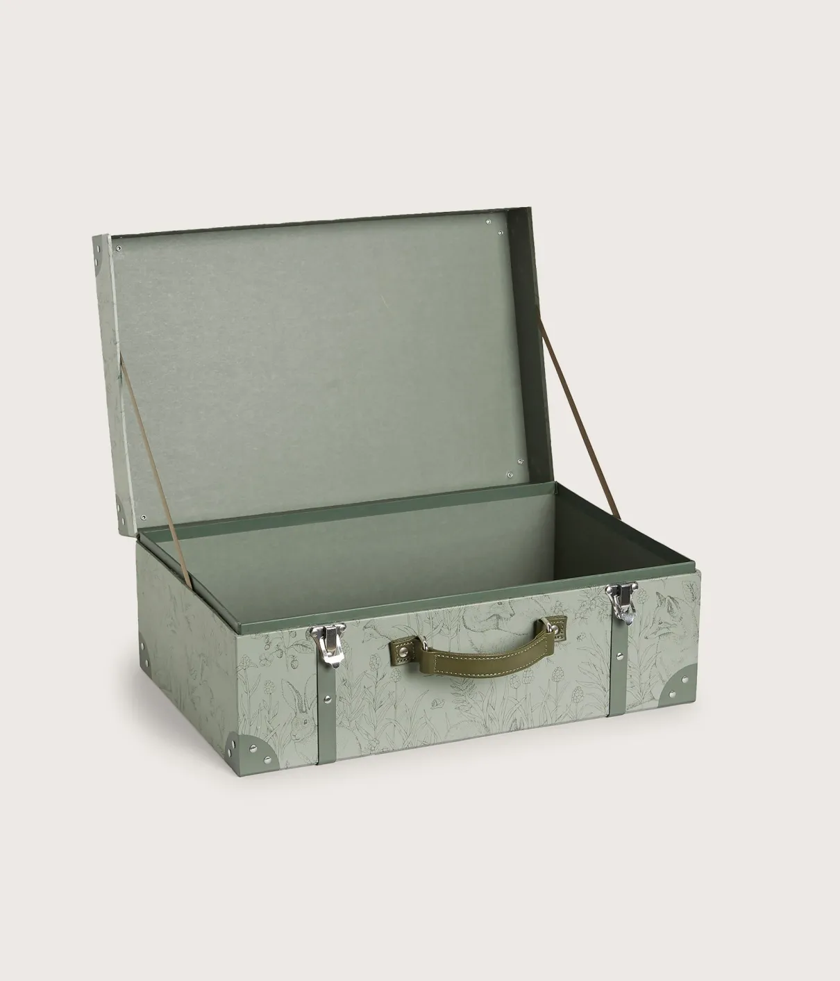 Green forest print trunk