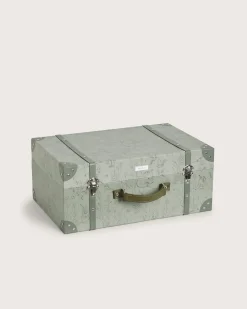 Green forest print trunk