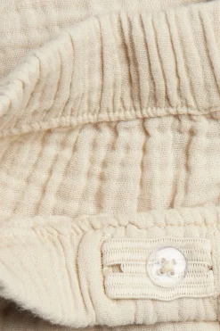 Kids beige muslin shorts