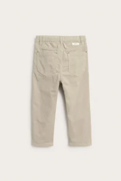 Kids´ beige woven conduroy trousers