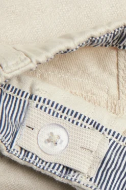 Kids beige woven shorts with pockets