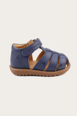 Kids blue leather strap sandal Hällevik