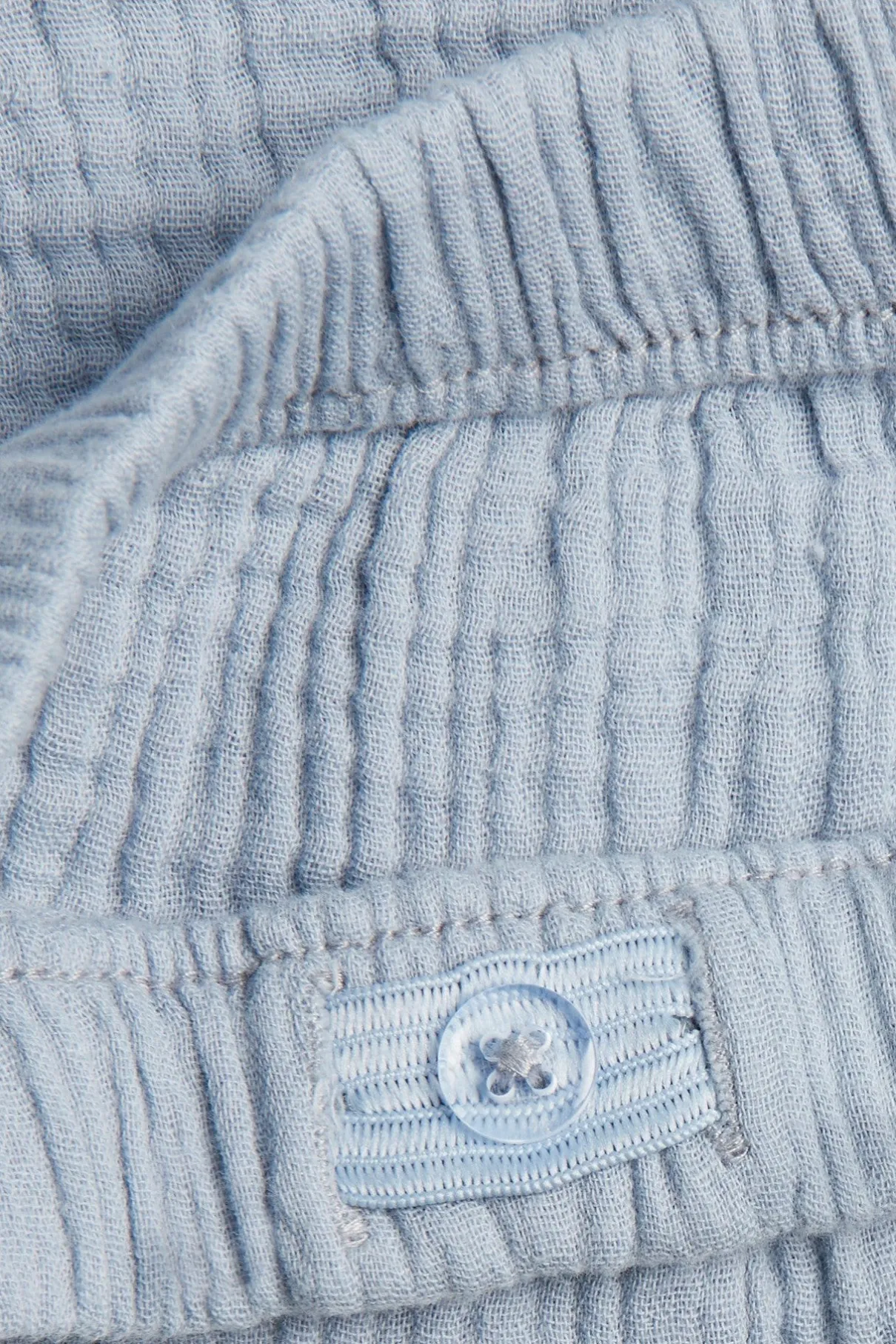 Kids blue muslin shorts
