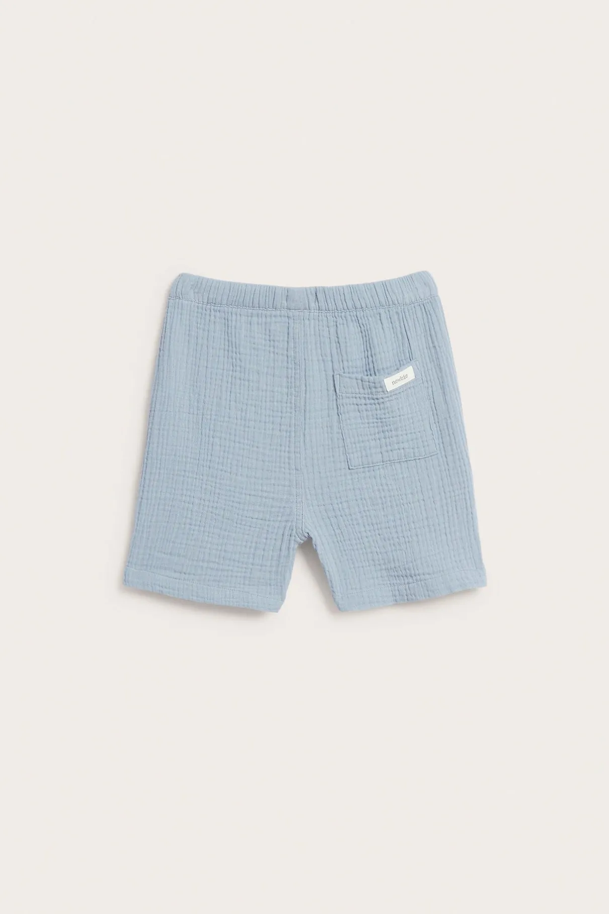 Kids blue muslin shorts