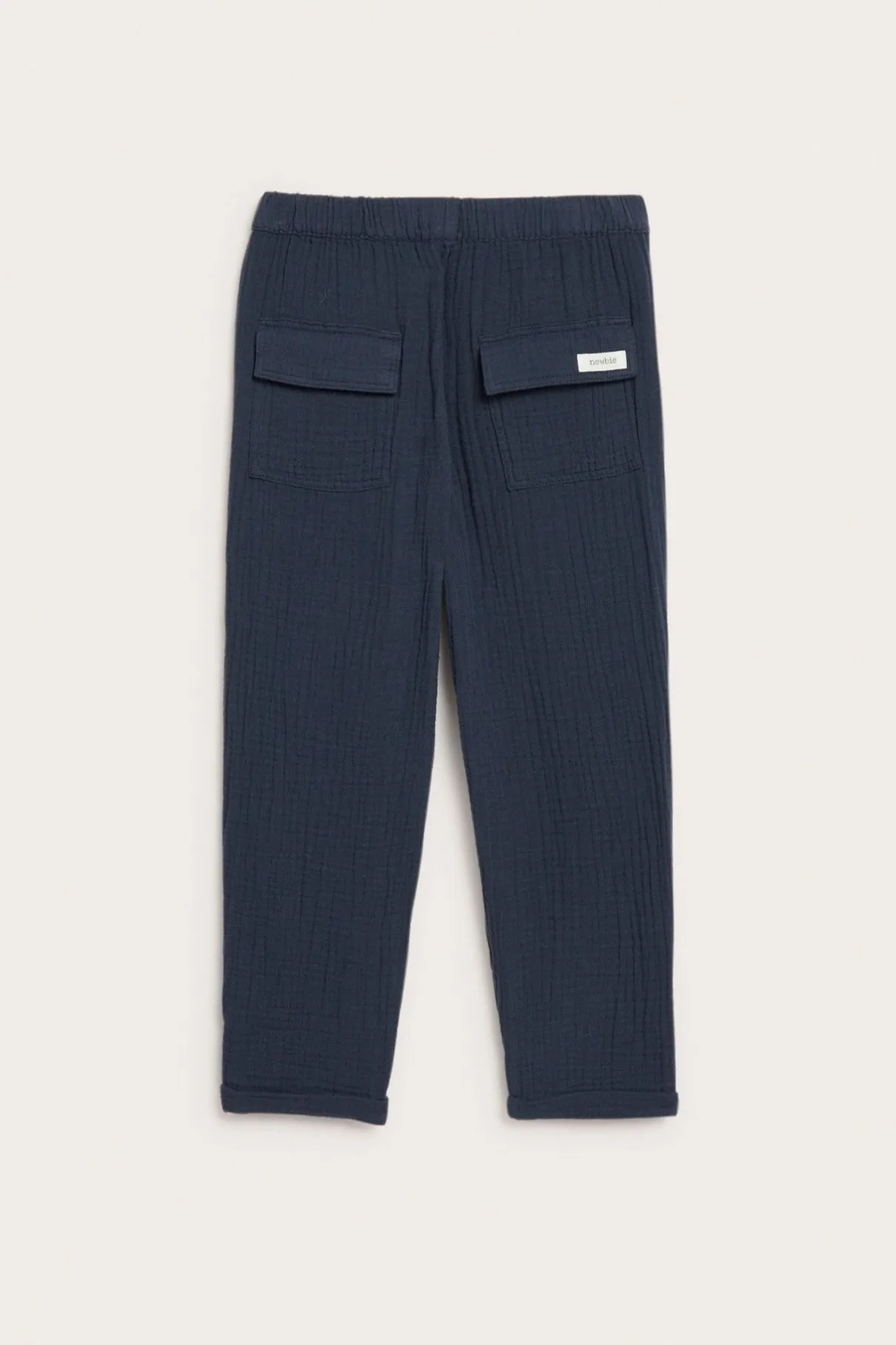 Kids blue muslin trousers