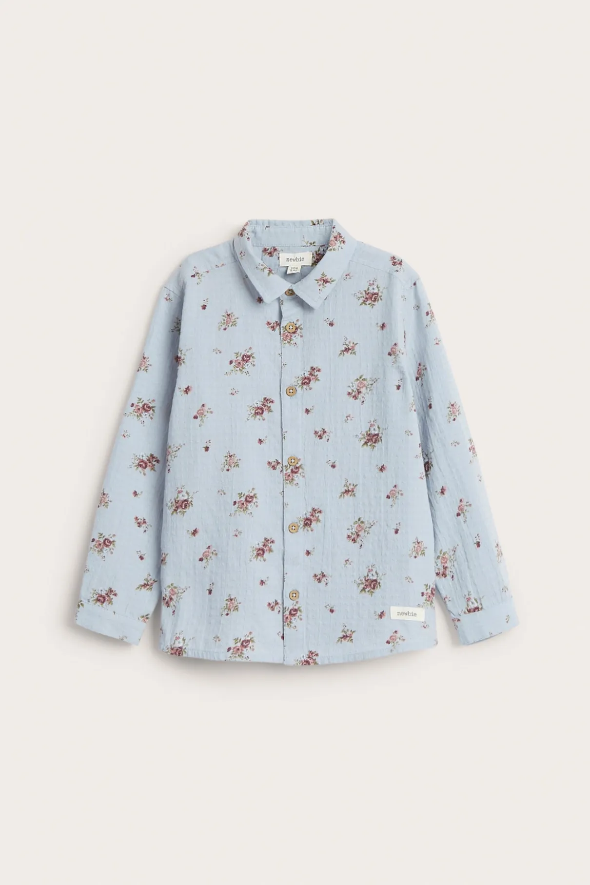 Kids' blue rose shirt