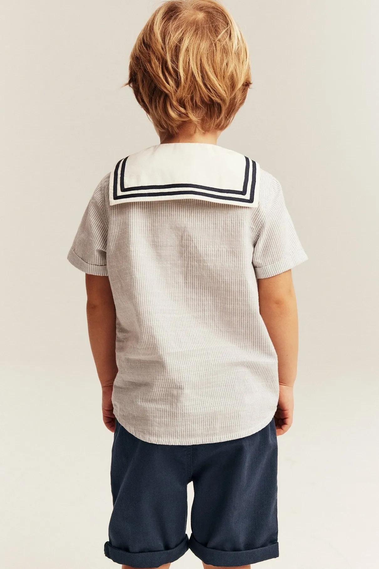 Kids blue shorts with pockets