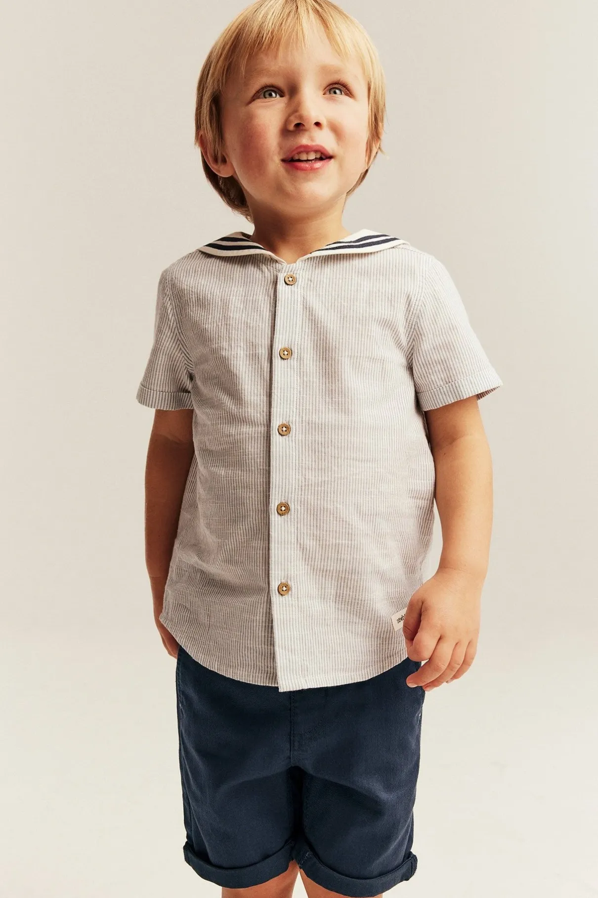 Kids blue shorts with pockets