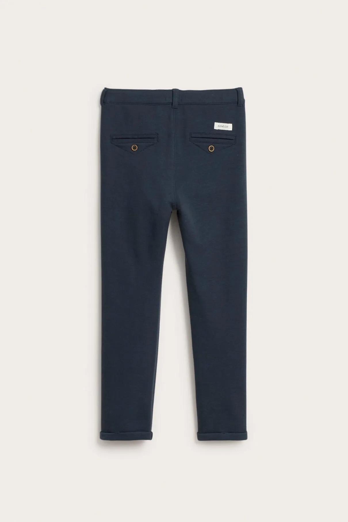 Kids blue trousers with button fastening