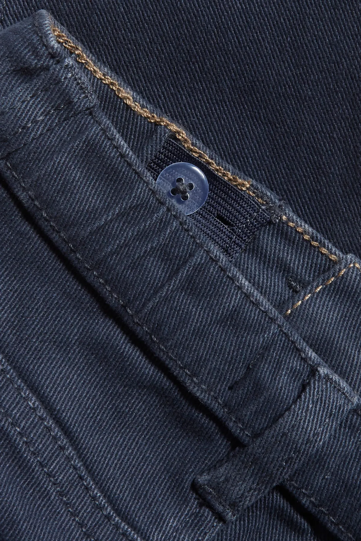Kids blue woven twill trousers