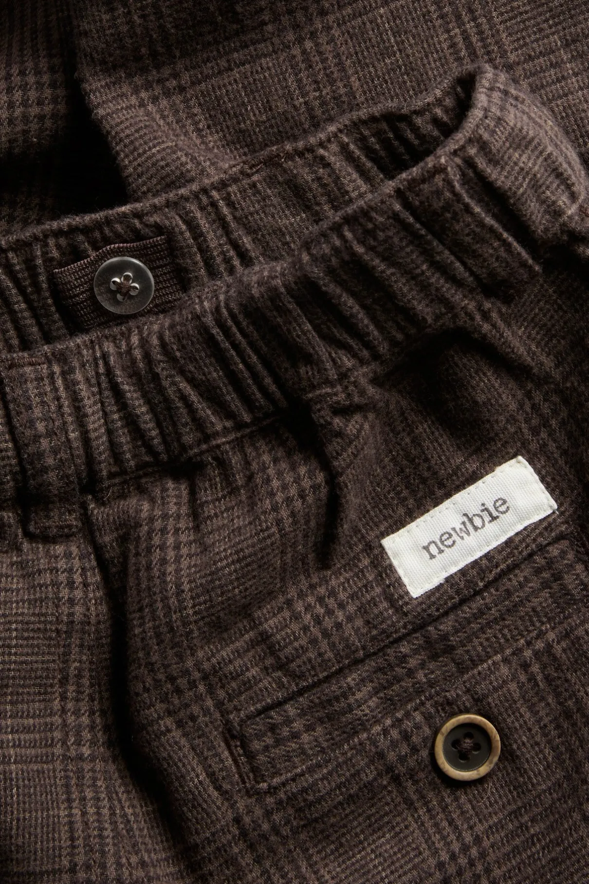 Kids brown twill trousers