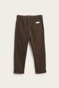 Kids brown twill trousers