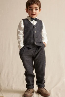 Kids' dark grey waistcoat