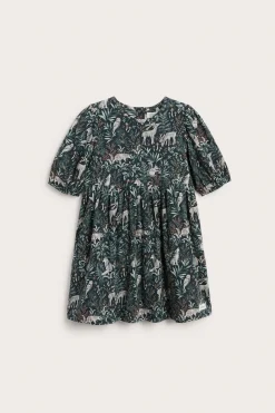 Kids dress with puff sleeves