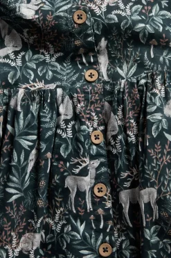 Kids dress with puff sleeves
