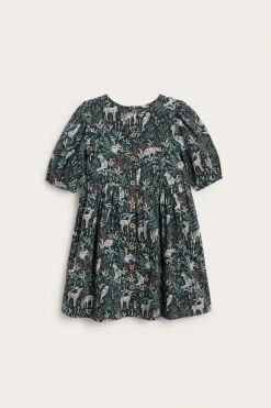 Kids dress with puff sleeves