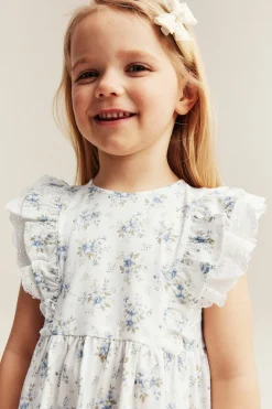 Kids floral dress with frill