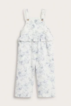 Kids floral jumpsuit with frill