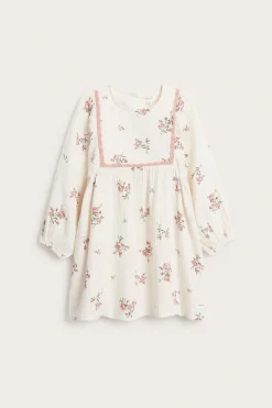 Kids floral muslin dress