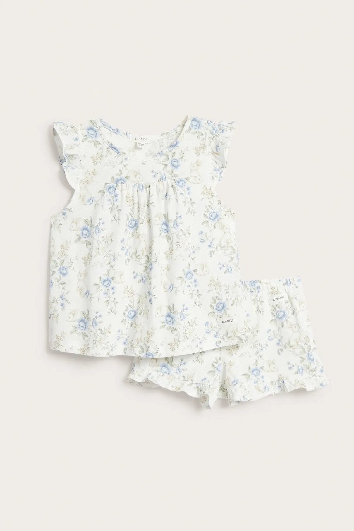 Kids floral pyjamas with frills