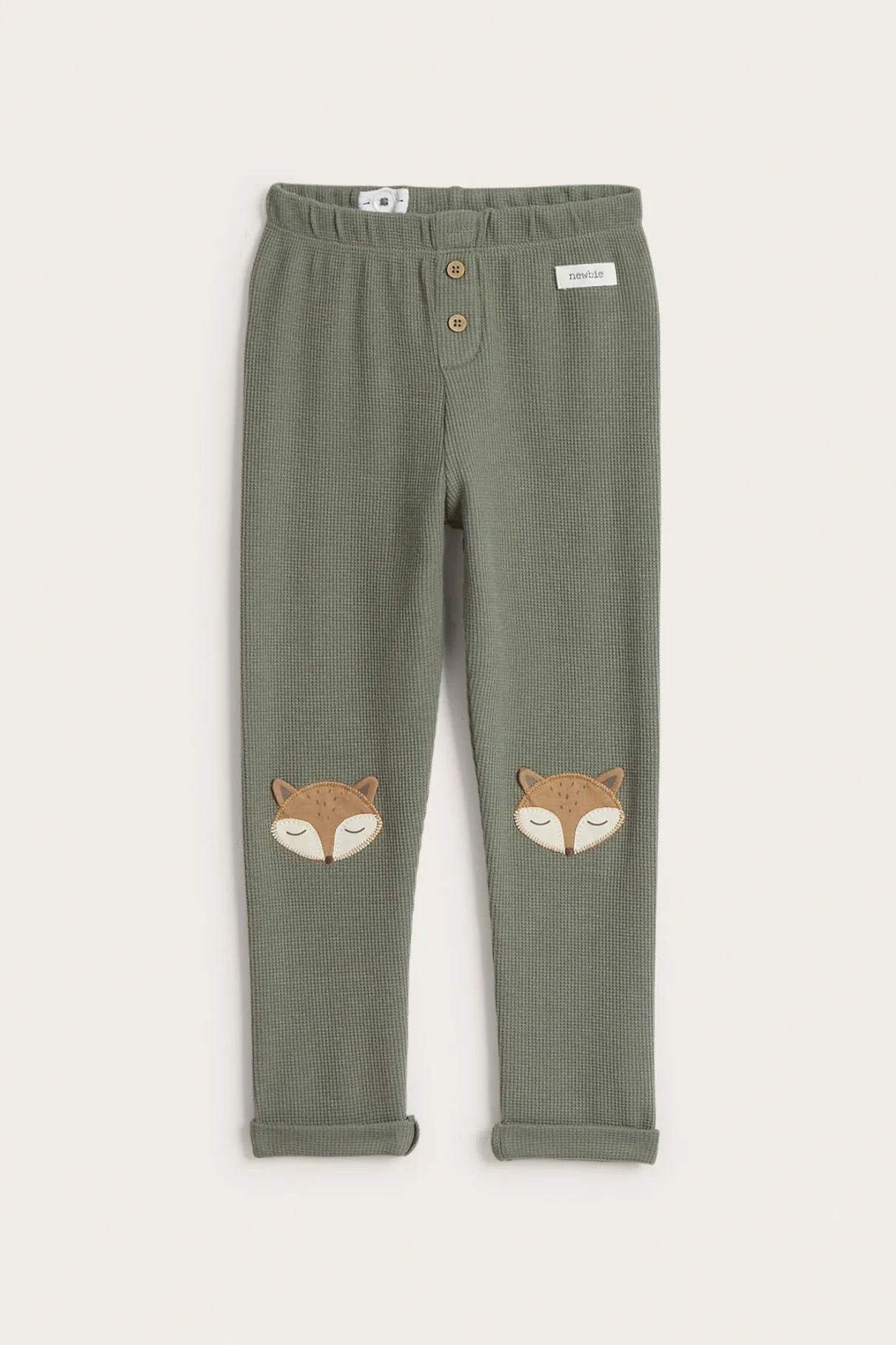 Kids green fox leggings