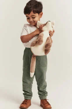 Kids' green joggers