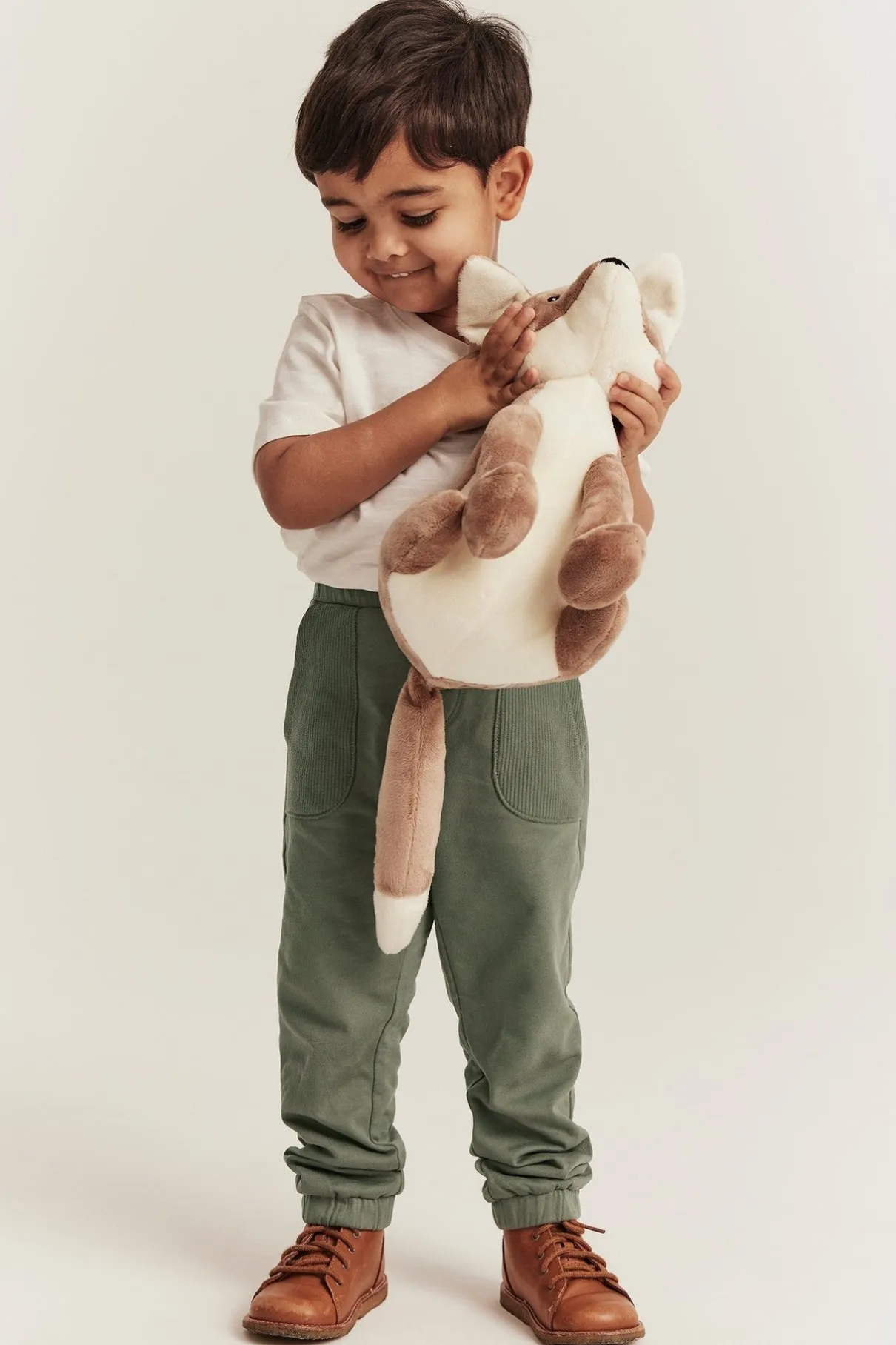 Kids' green joggers