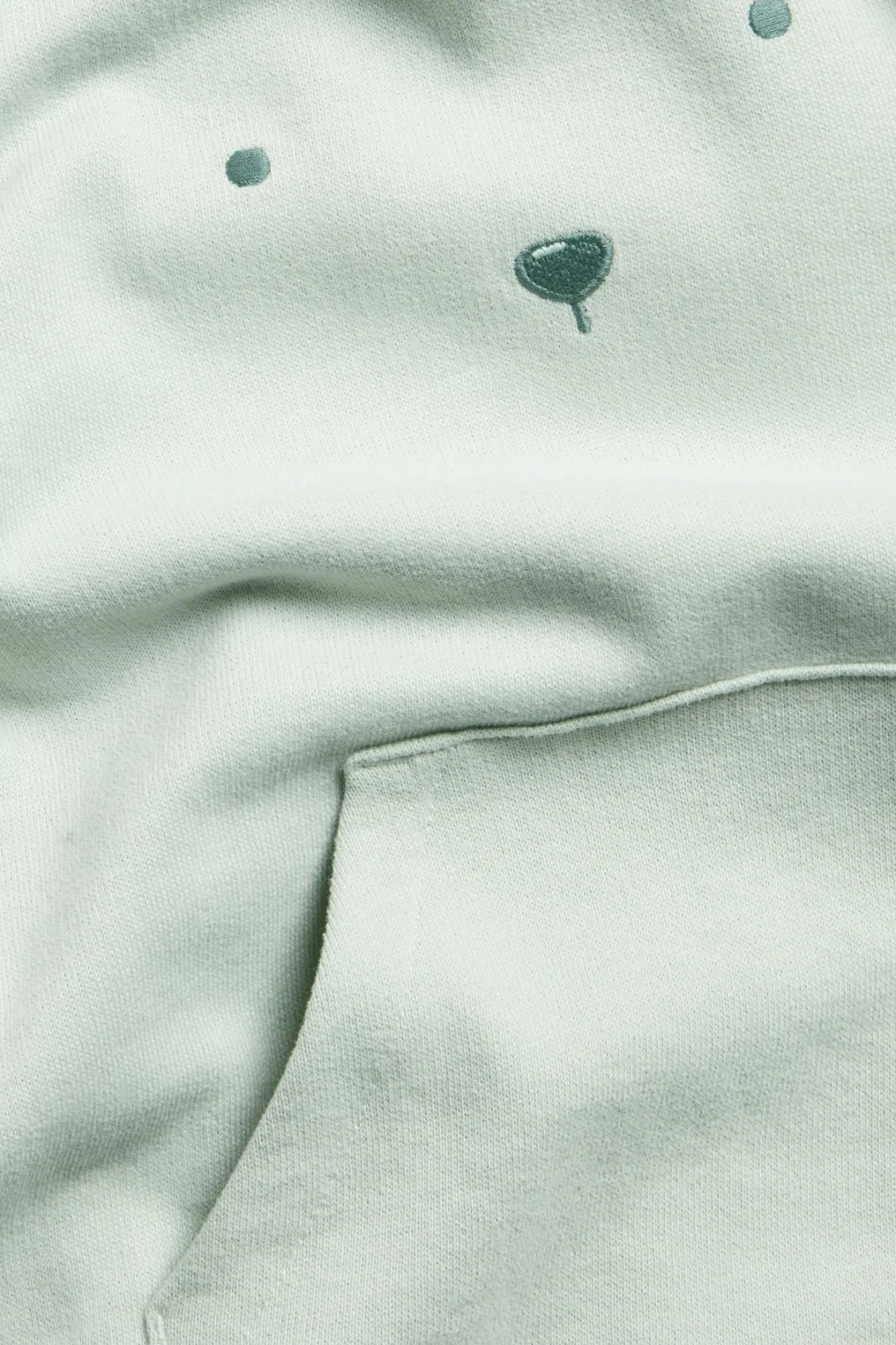 Kids' green sweatshirt with pocket