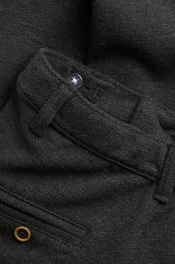 Kids' grey turn-up trousers
