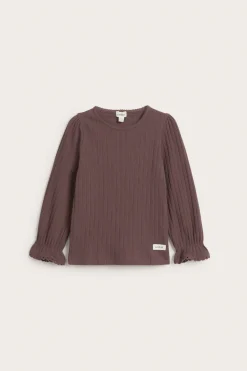 Kids' lilac frill top