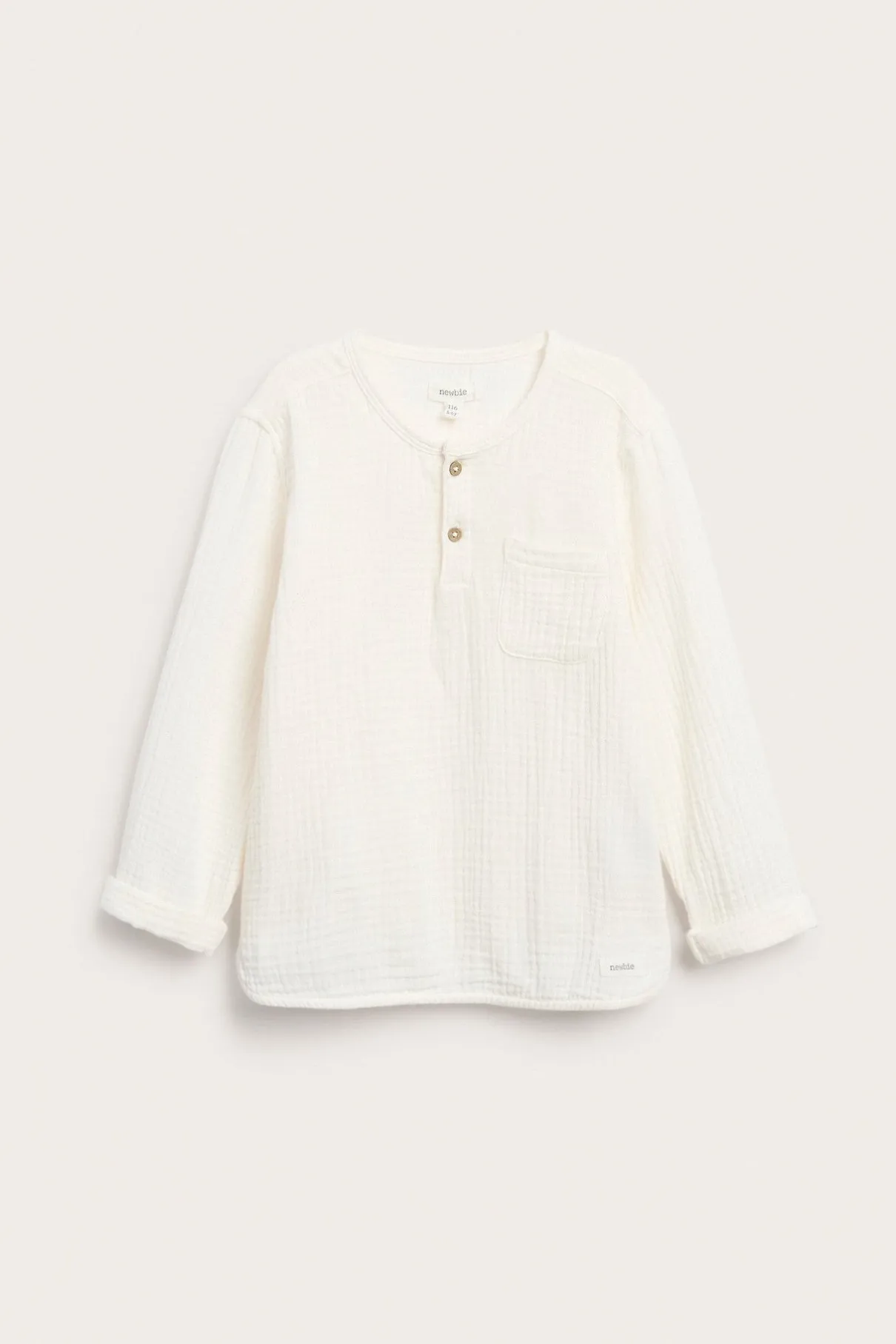 Kids long sleeve muslin top