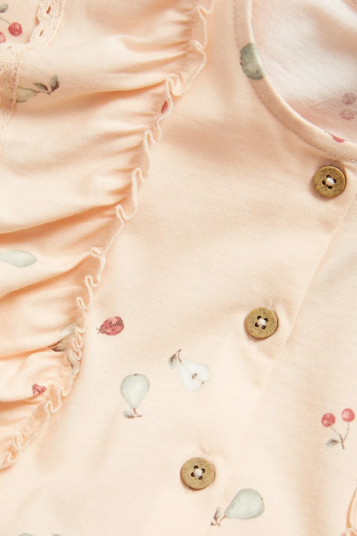 Kids orange jumpsuit with frills