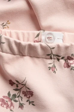 Kids pink floral jersey trousers