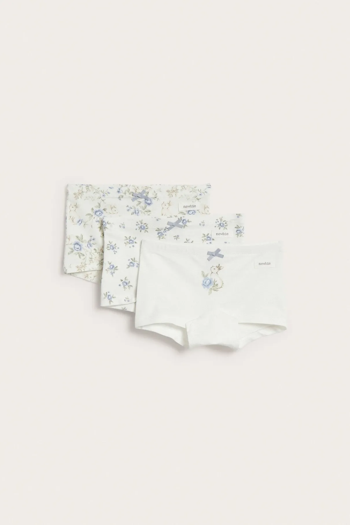 Kids rabbit print boxer briefs (3-pack)