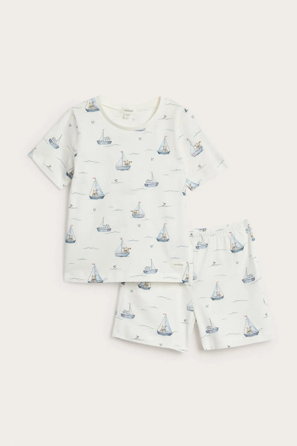 Kids sailing boat-themed pyjama set