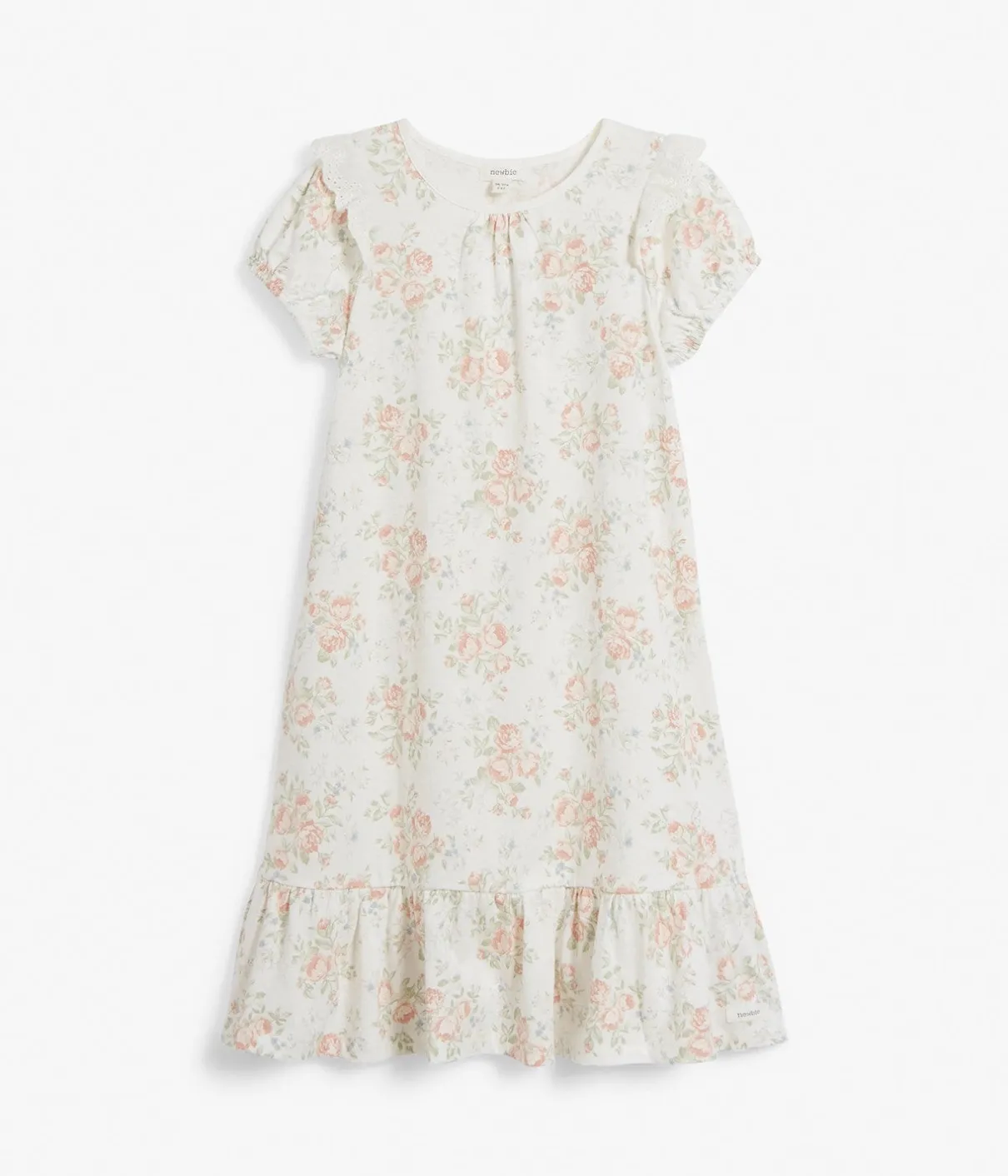 Kids white floral nightgown